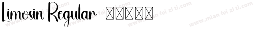 Limosin Regular字体转换